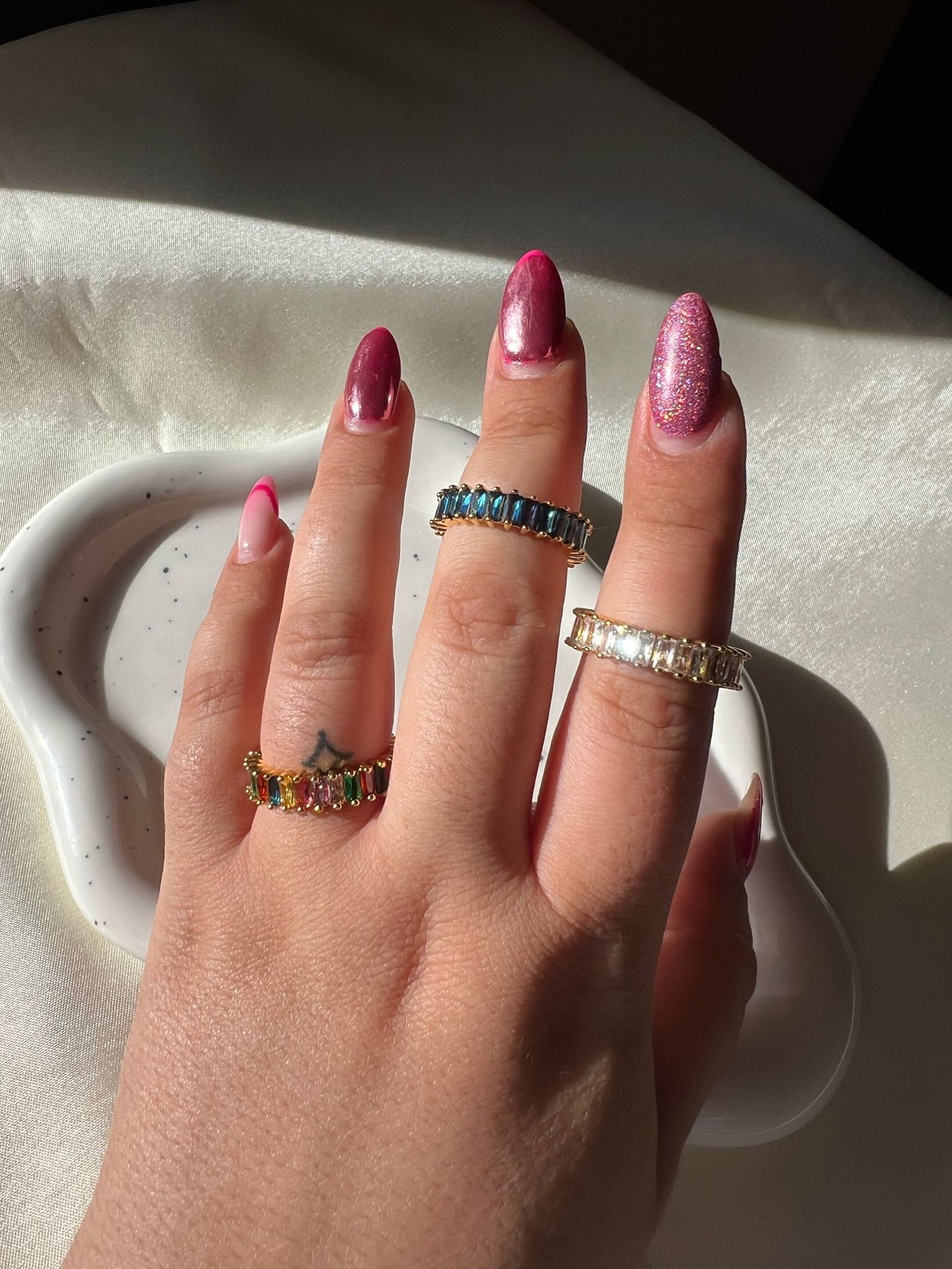 Anillo Circonitas 2 en 1