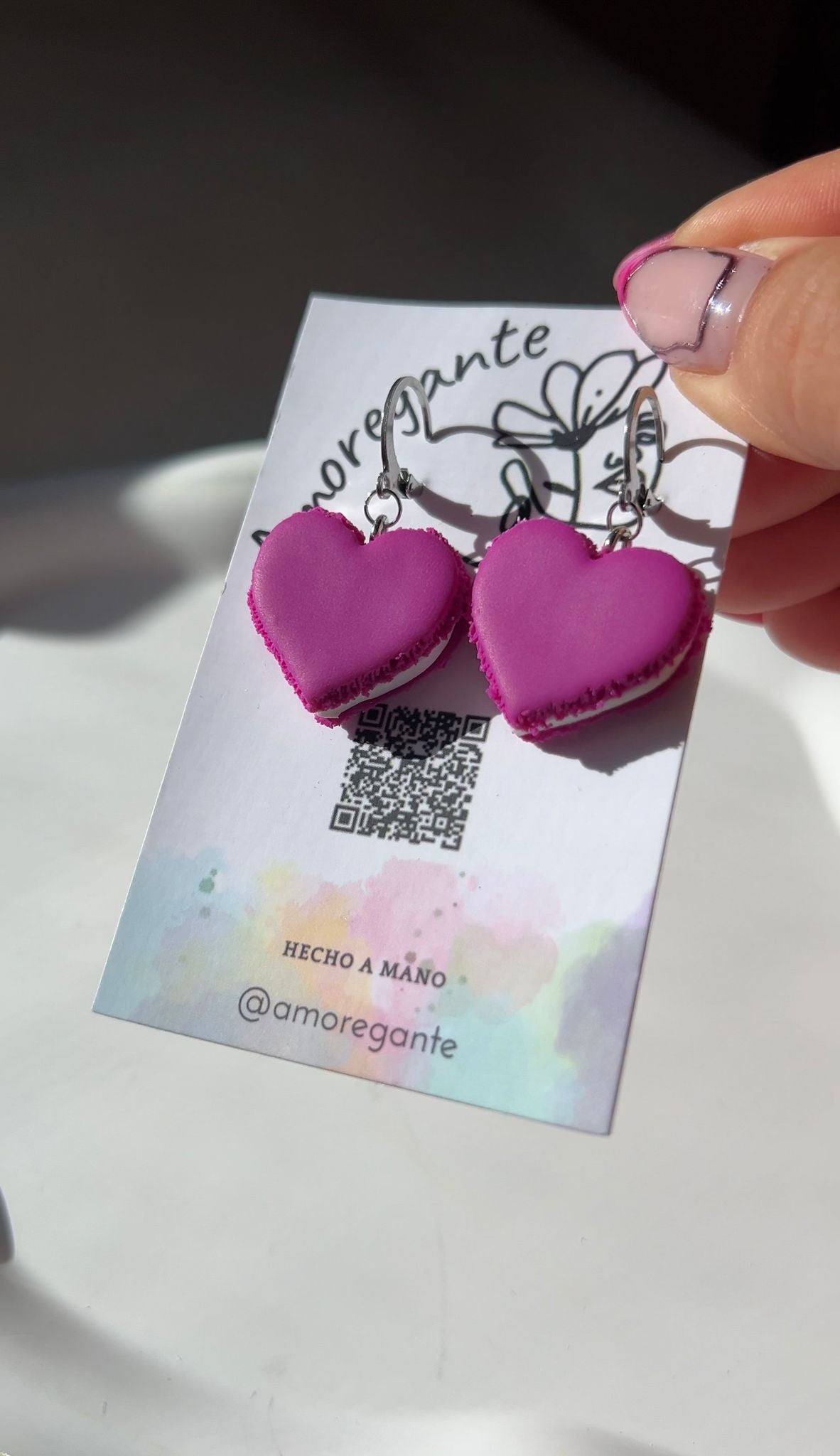 Corazon Macarons San Valentín