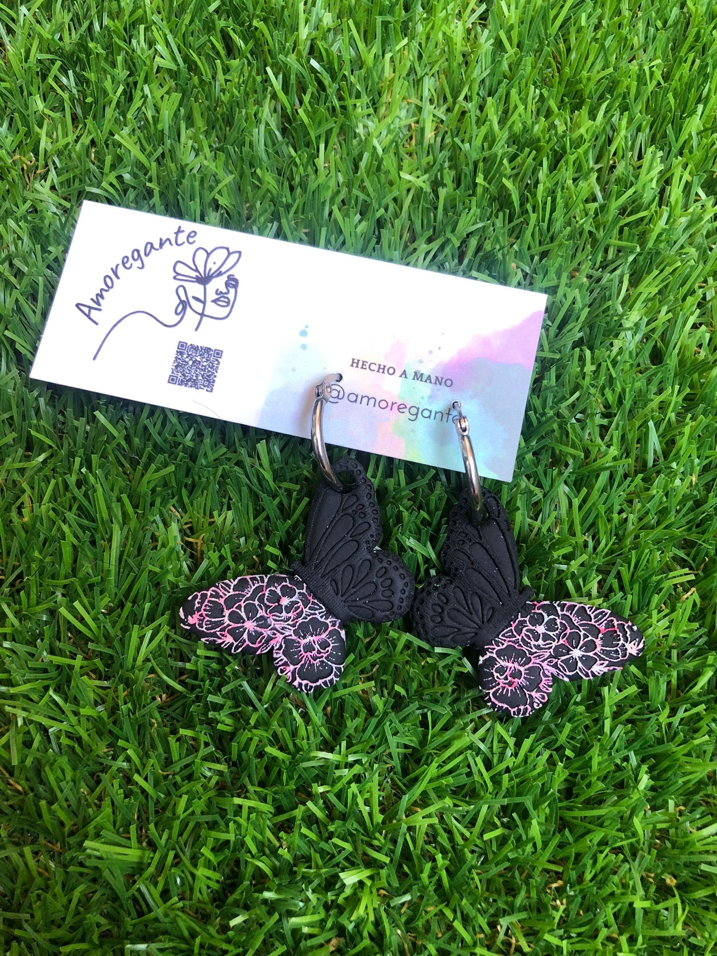 Mariposa estampada (4 cm)