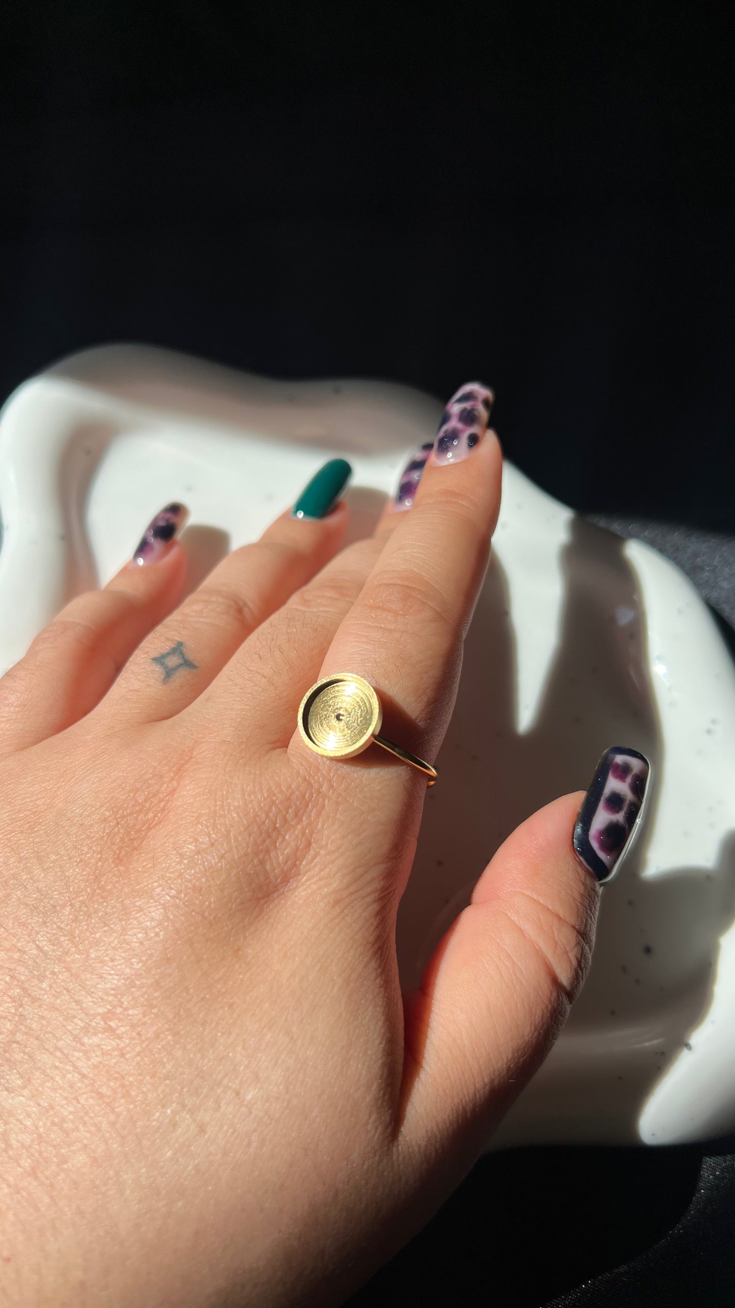 Kit Huella Dactilar Anillo Ajustable