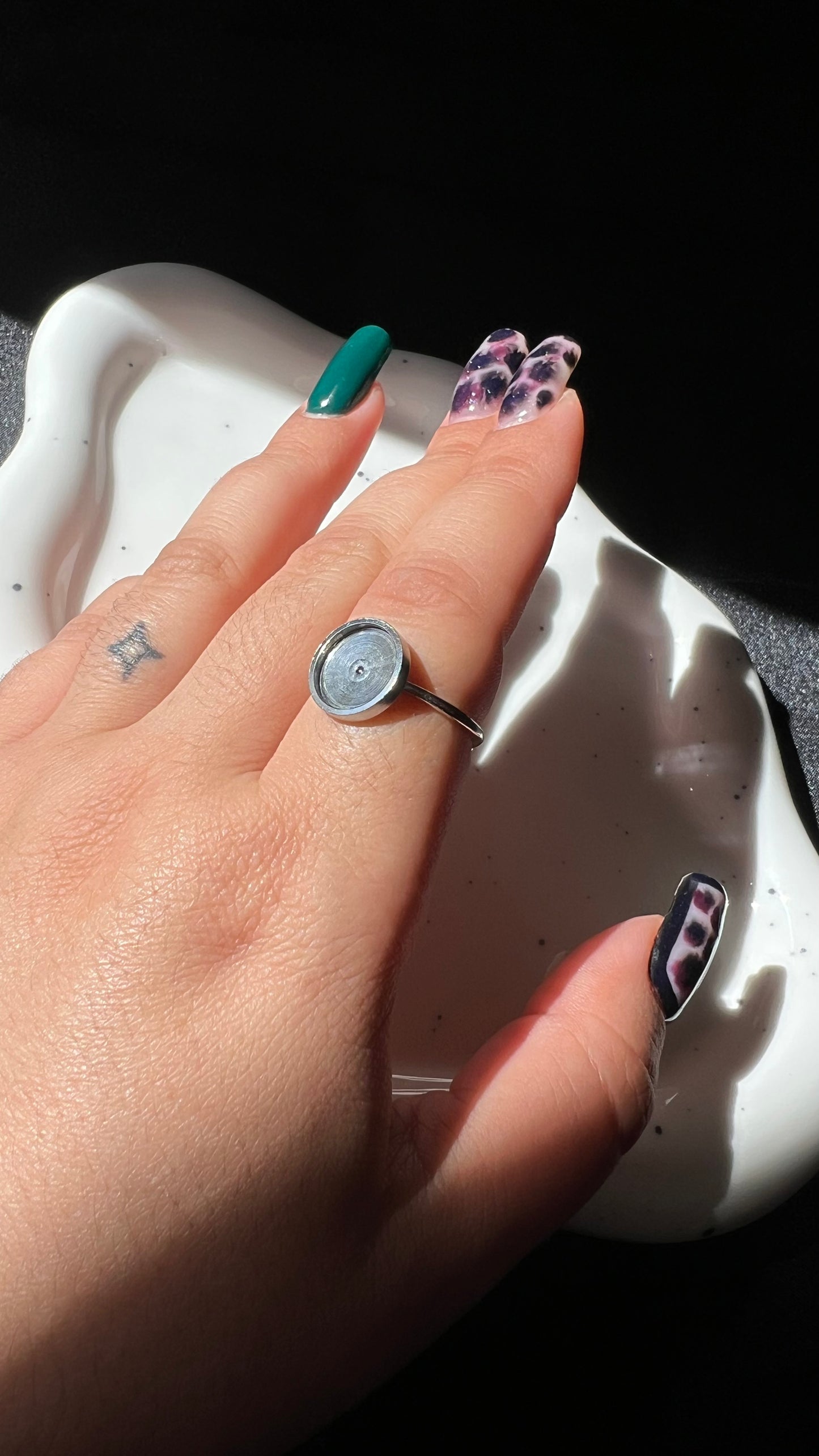 Kit Huella Dactilar Anillo Ajustable