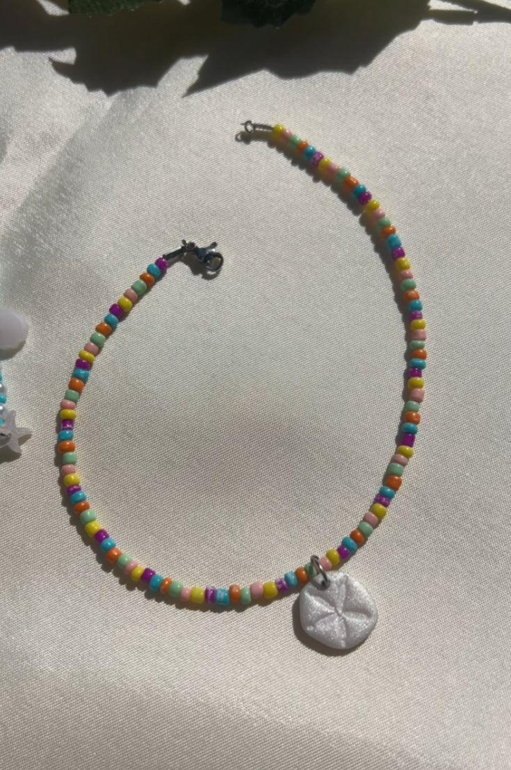 Tobillera Medallón Abalorios