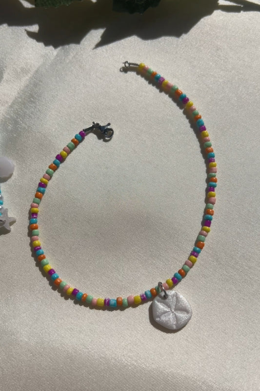 Tobillera Medallón Abalorios