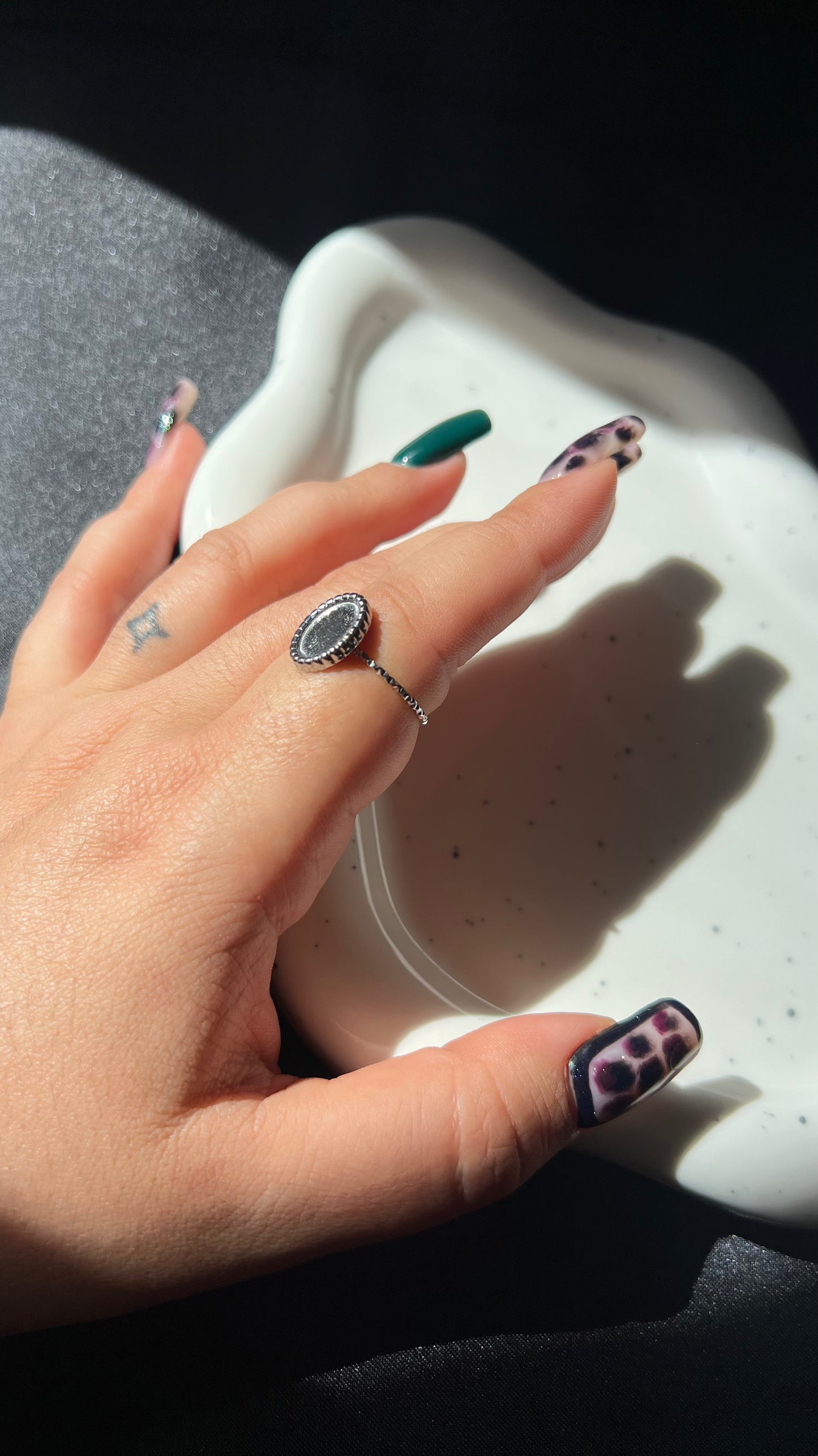 Kit Huella Dactilar Anillo Ajustable