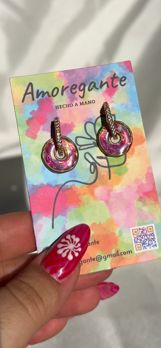 Mini Donut Esencia Pendientes