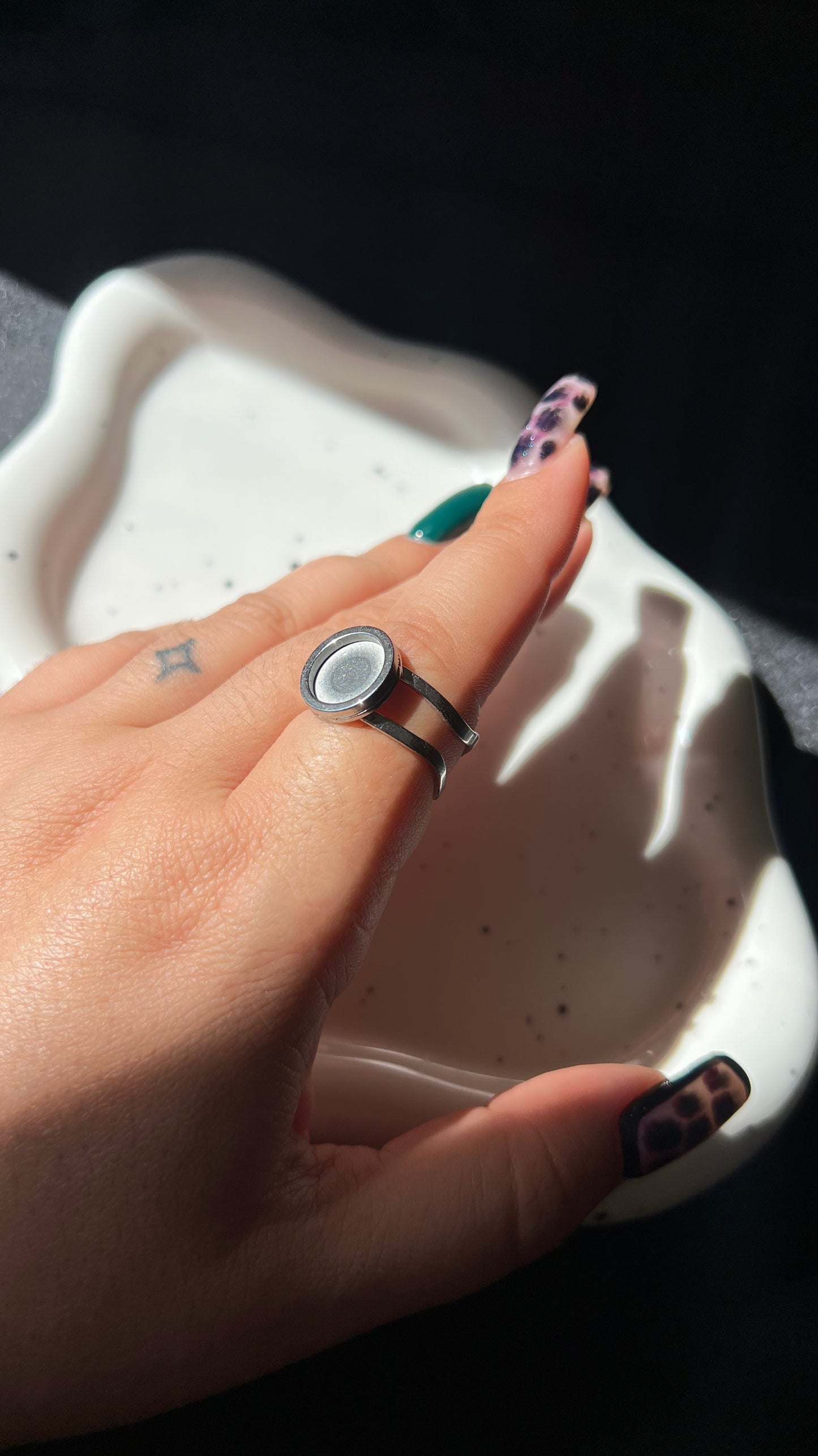 Kit Huella Dactilar Anillo Ajustable