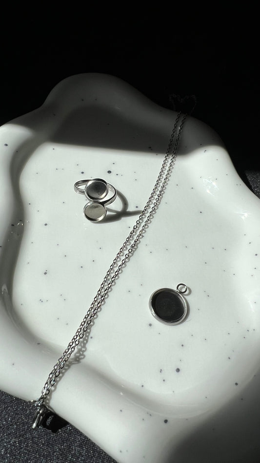 Kit Huella Dactilar Collar + Anillo