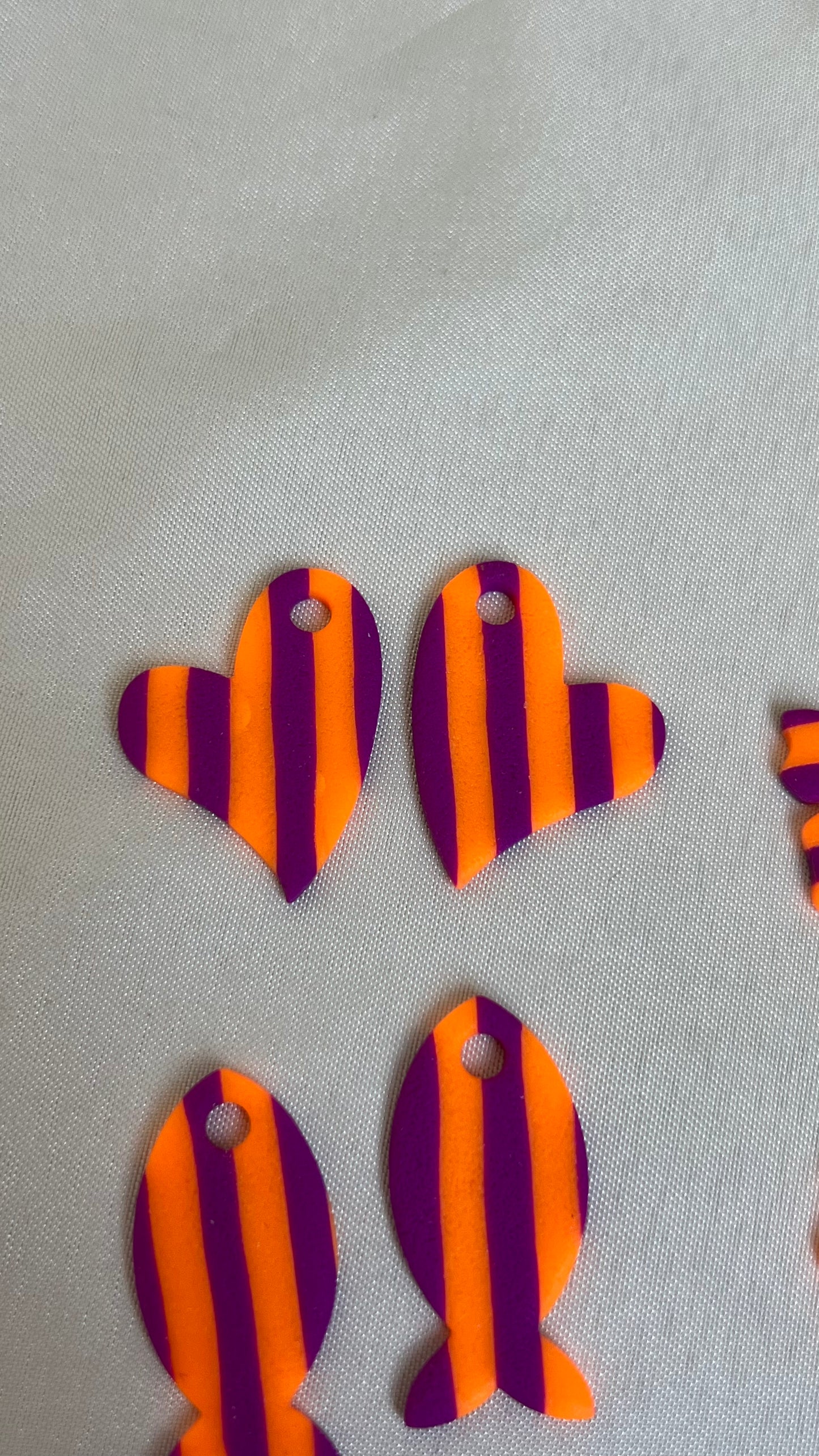 Rayas Naranja Neón y Buganvilla Primavera-Verano