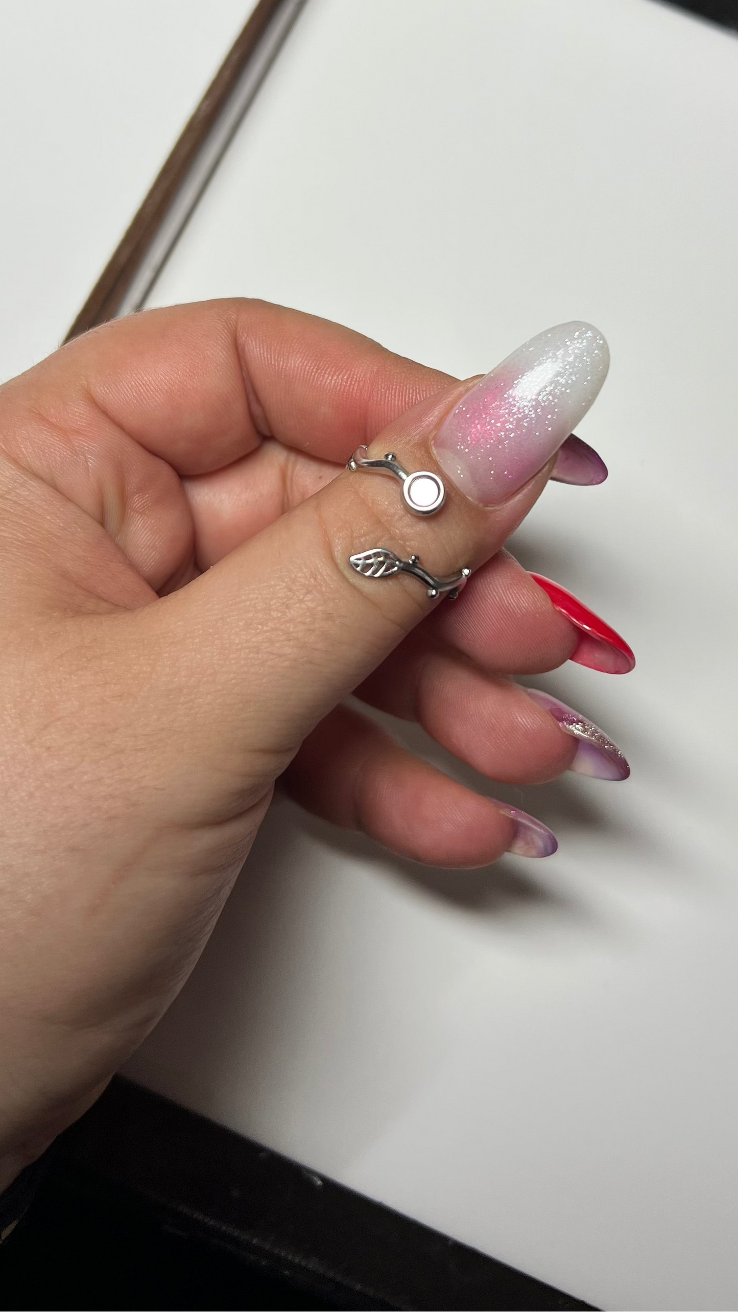 Anillo "Amor Profundo" encapsulado Flores