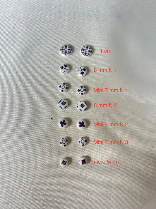 Mini Botones estampados portugal