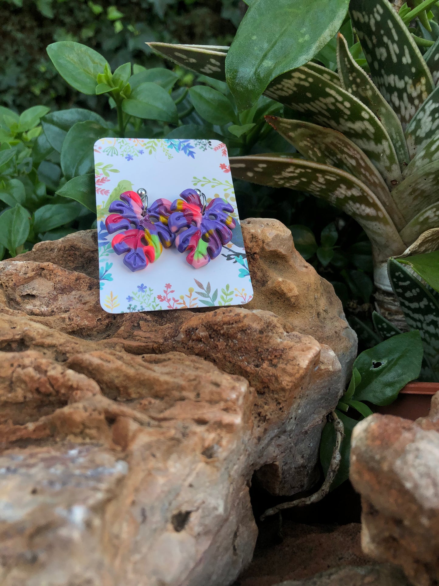 Hoja Monstera Multicolor