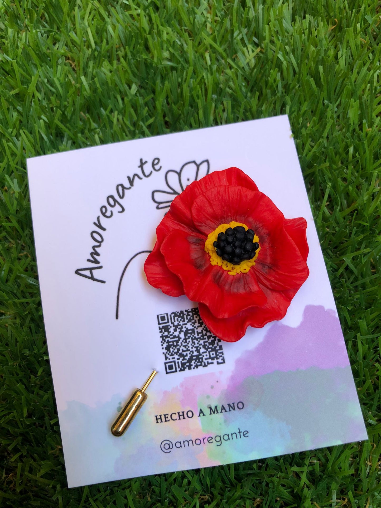 Broche Amapola