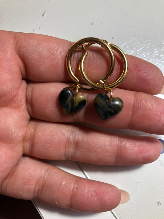 Mini corazón cuarzo carey