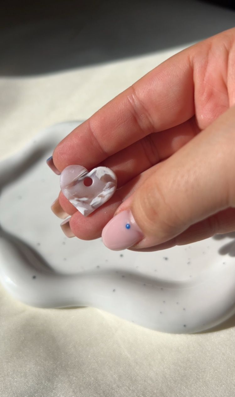 Corazón Charm Mármol