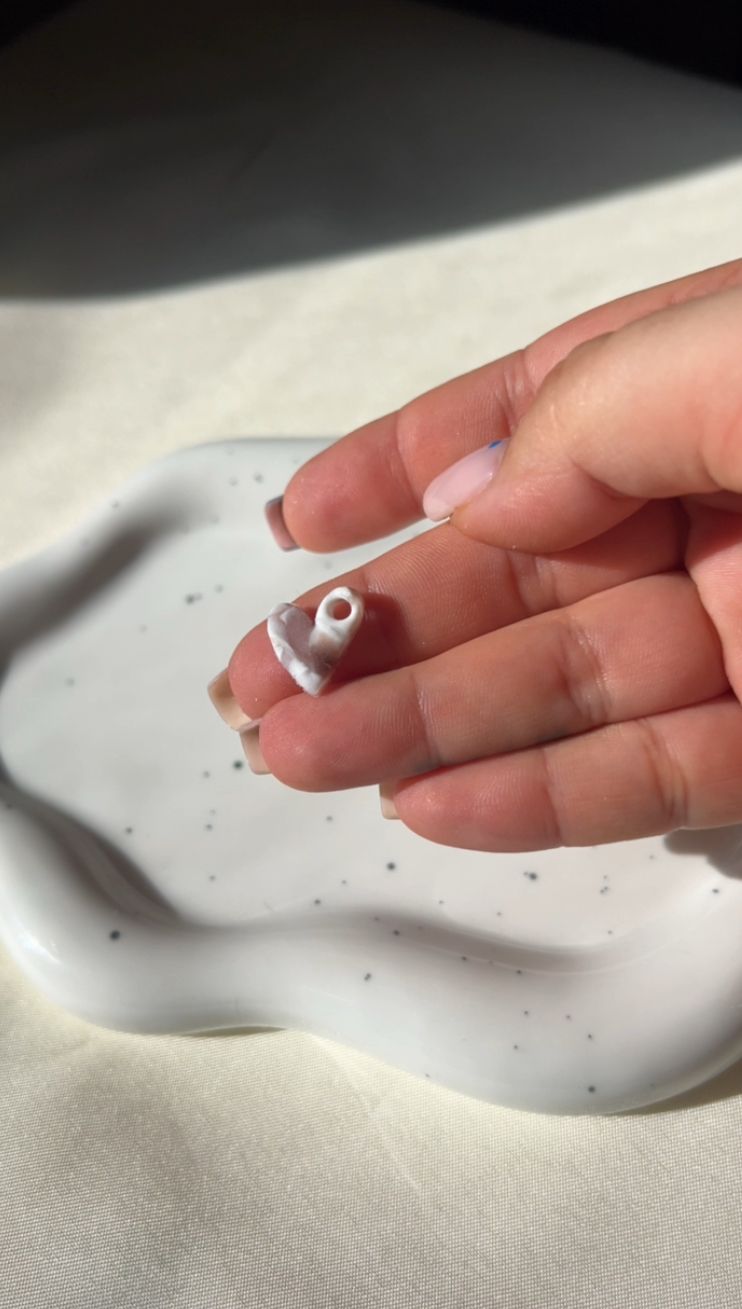 Corazón Charm Mármol