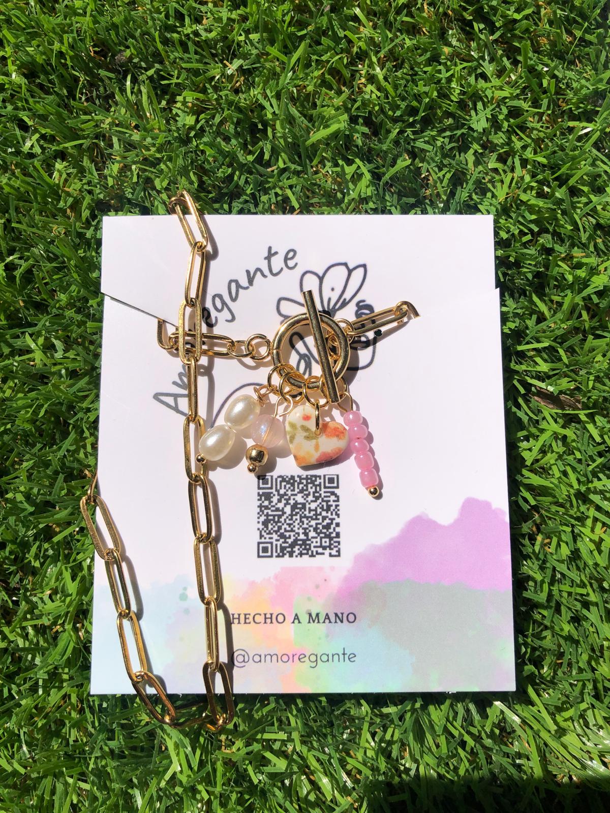 Conjunto Gargantilla Eslabones y Pendientes Sidney