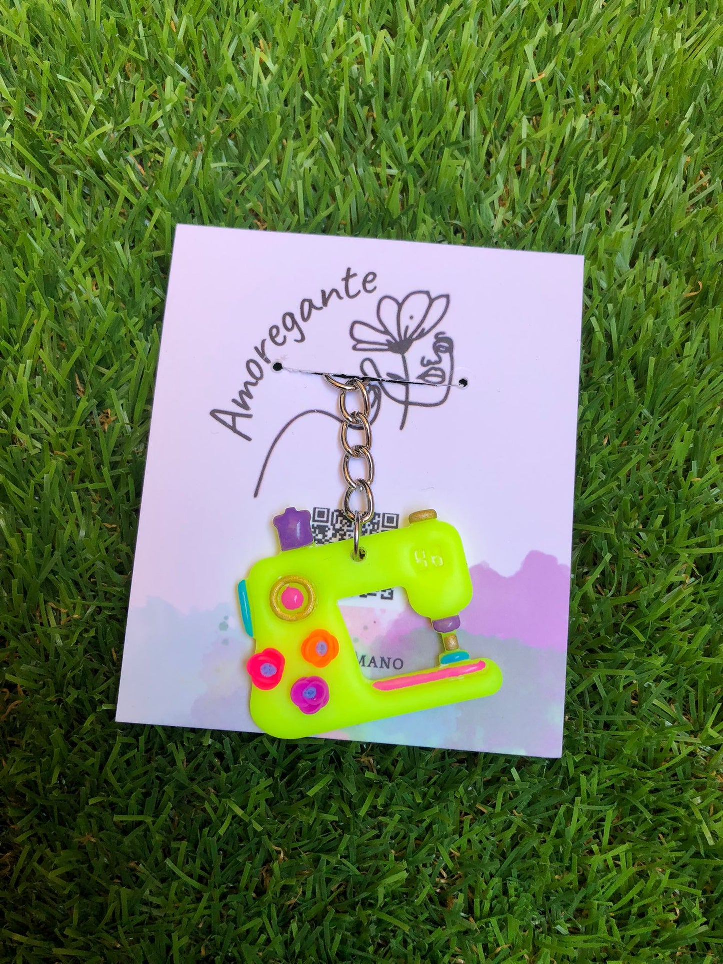 Maquina de coser (llavero)