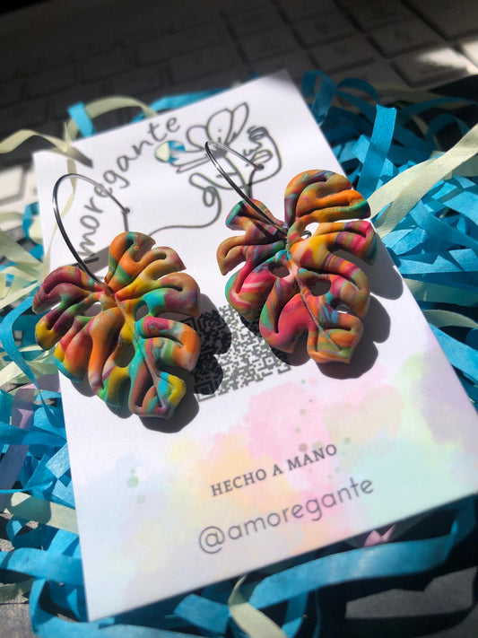 Hoja Monstera Multicolor